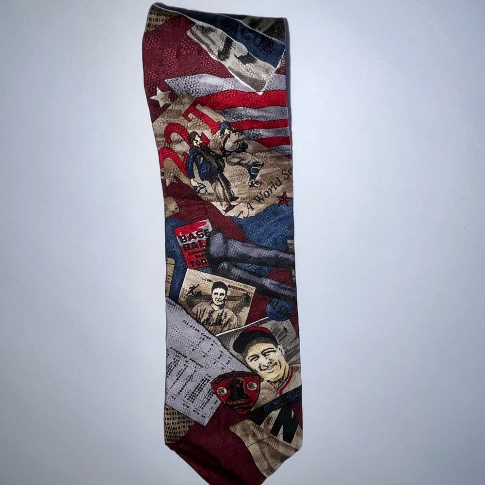 SPENCER & LOWE BASEBALL TIE Silk made in the USA